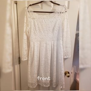 White lace dress